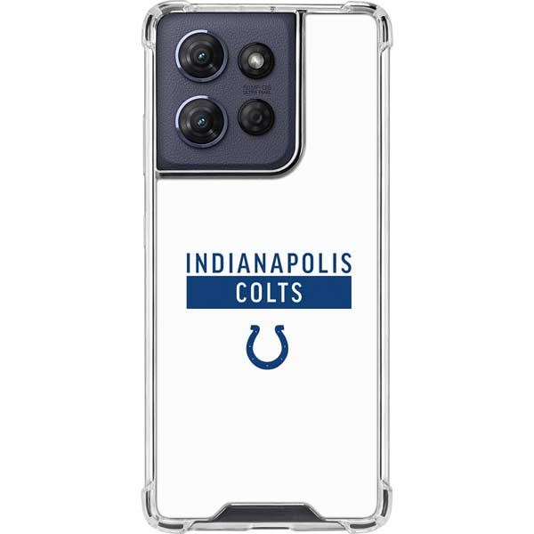NFL Indianapolis Colts White Performance Series Moto G 5G (2025) Clear Case