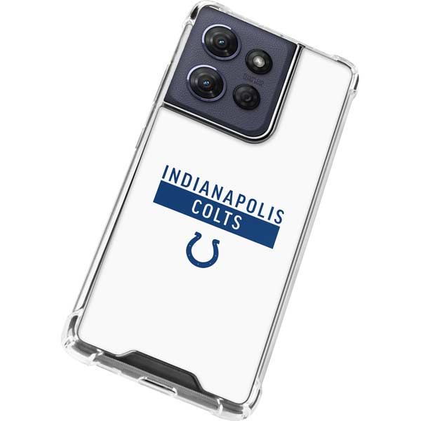 NFL Indianapolis Colts White Performance Series Moto G 5G (2025) Clear Case