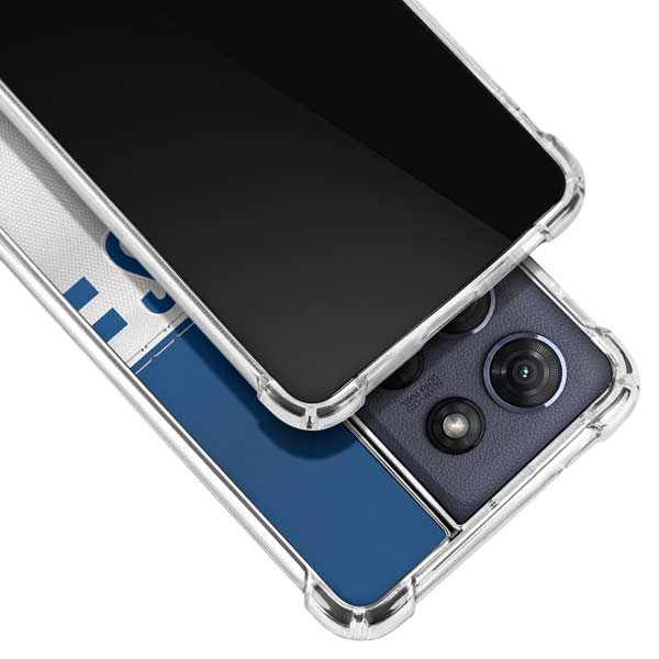 NFL Indianapolis Colts White Striped Moto G 5G (2025) Clear Case