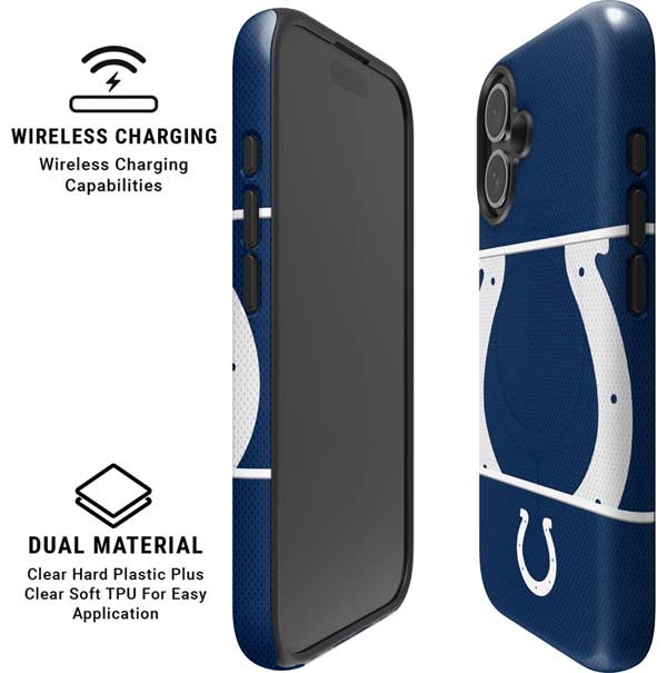 NFL Indianapolis Colts Zone Block iPhone 16 Magsafe Impact Case