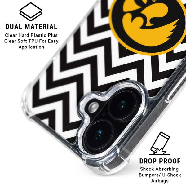 University of Iowa Hawkeyes Chevron Print iPhone 17 MagSafe Case