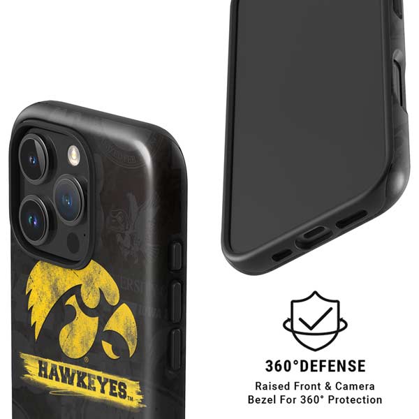 University of Iowa Hawkeyes Distressed Logo iPhone 16 Pro Max Magsafe Impact Case