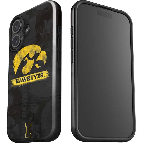 University of Iowa Hawkeyes Distressed Logo iPhone 17 Impact Case