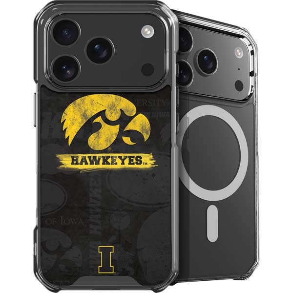 University of Iowa Hawkeyes Distressed Logo iPhone 17 Pro MagSafe Case