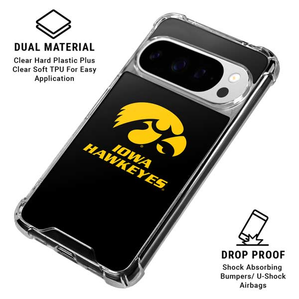 University of Iowa Hawkeyes Google Pixel 10 Pro XL Clear Case