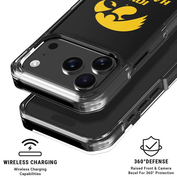 University of Iowa Hawkeyes iPhone 17 Pro Clear Case