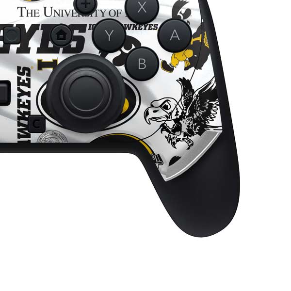 University of Iowa Hawkeyes Pattern Nintendo Switch 2 (2025) Pro Controller Skin