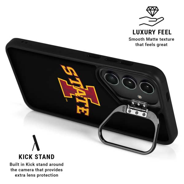 Iowa State University Primary Logo Black Galaxy S26 Plus Kickstand Case