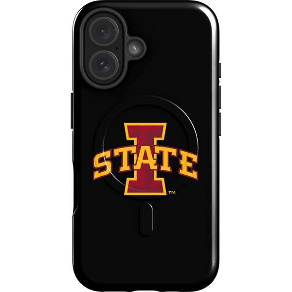 Iowa State University Primary Logo Black iPhone 17 Magsafe Impact Case