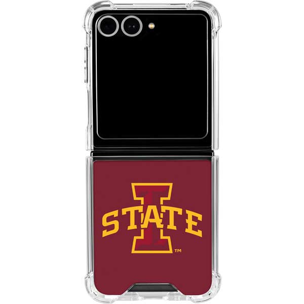 Iowa State University Primary Logo Galaxy Z Flip7 Clear Case