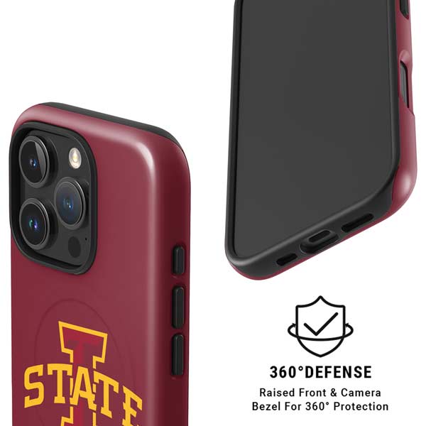 Iowa State University Primary Logo iPhone 16 Pro Max Magsafe Impact Case