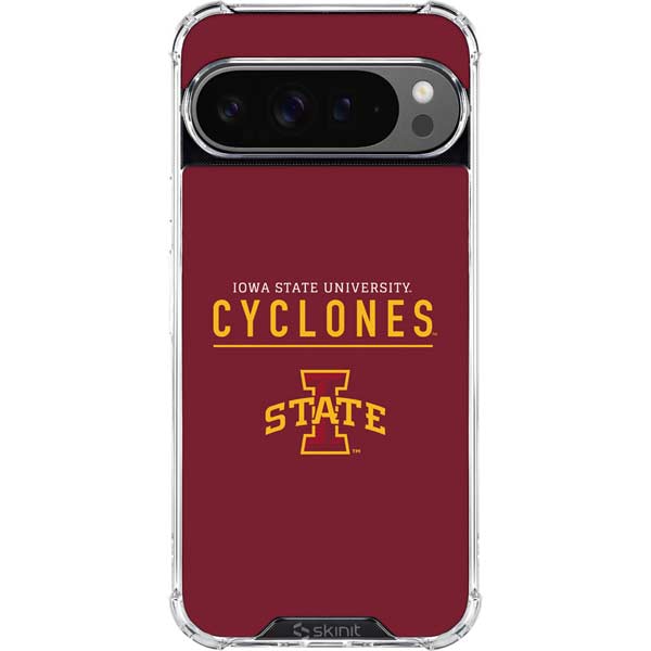Iowa State University Athletic Text Google Pixel 10 Pro Clear Case