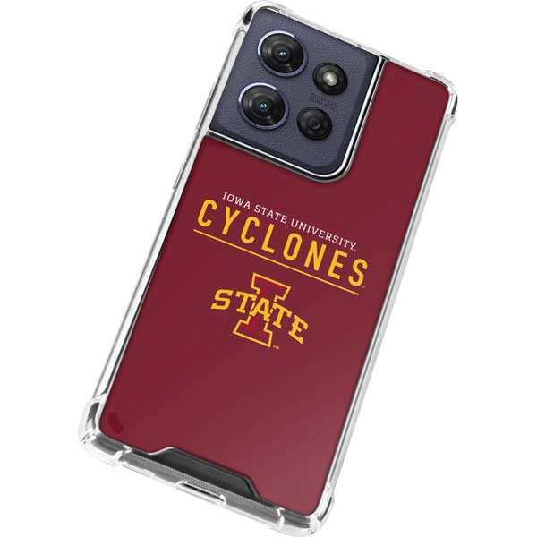 Iowa State University Athletic Text Moto G 5G (2025) Clear Case
