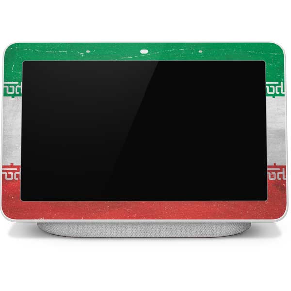 Iran Flag Distressed Google Home Hub Skin