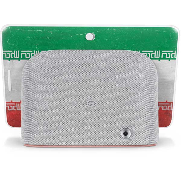 Iran Flag Distressed Google Home Hub Skin