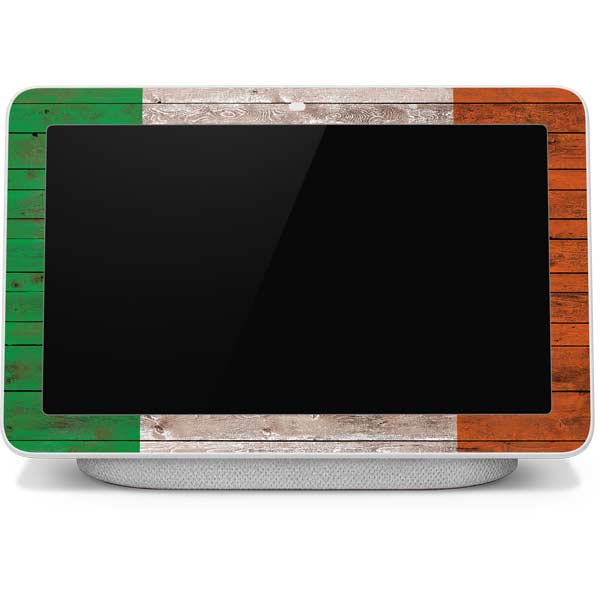Ireland Flag Dark Wood Google Home Hub Skin