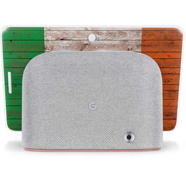 Ireland Flag Dark Wood Google Home Hub Skin