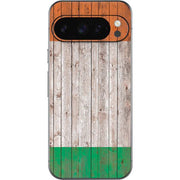 Ireland Flag Dark Wood Google Pixel 10 Pro XL Skin