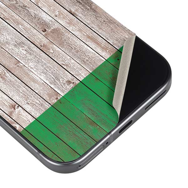Ireland Flag Dark Wood Google Pixel 10 Pro XL Skin