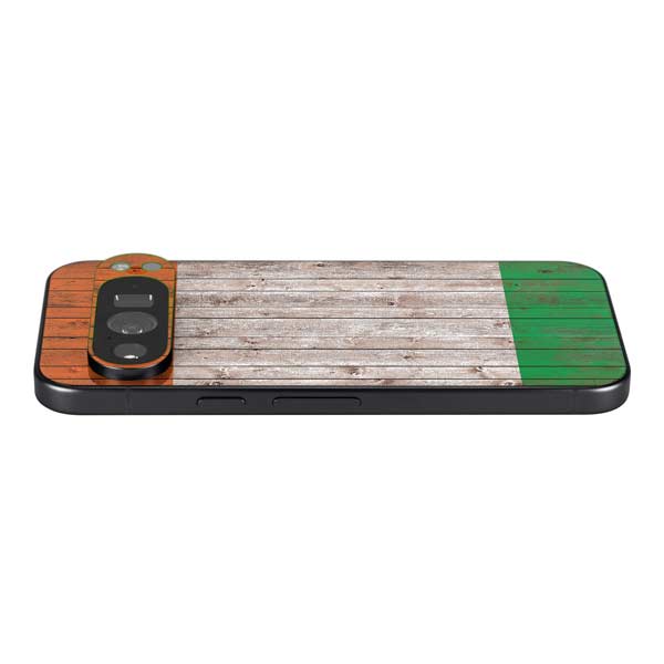 Ireland Flag Dark Wood Google Pixel 10 Pro XL Skin