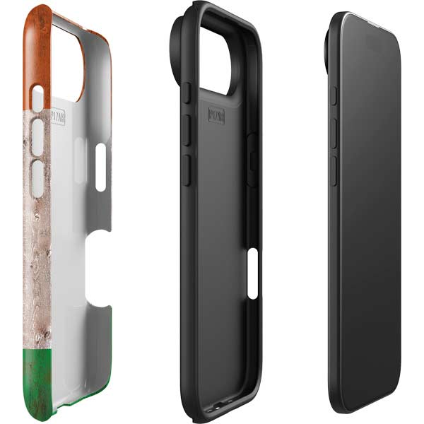 Ireland Flag Dark Wood iPhone 17 Air Impact Case
