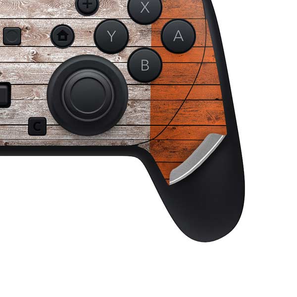Ireland Flag Dark Wood Nintendo Switch 2 (2025) Pro Controller Skin