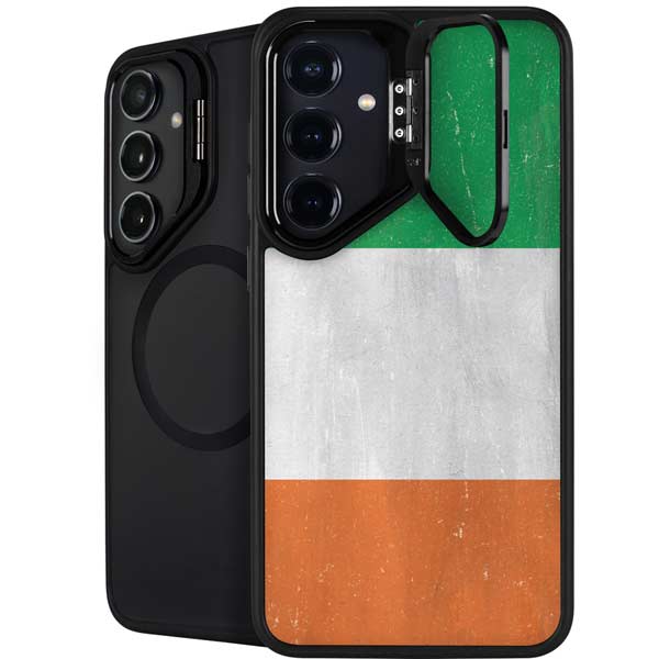 Ireland Flag Distressed Galaxy S26 Kickstand Case