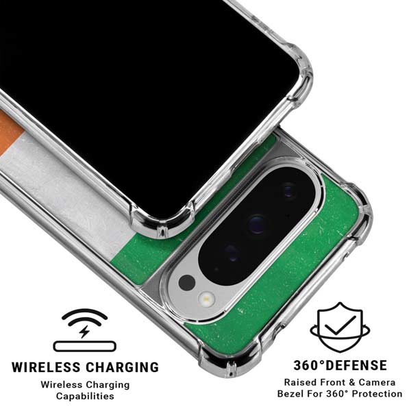 Ireland Flag Distressed Google Pixel 10 Pro Clear Case
