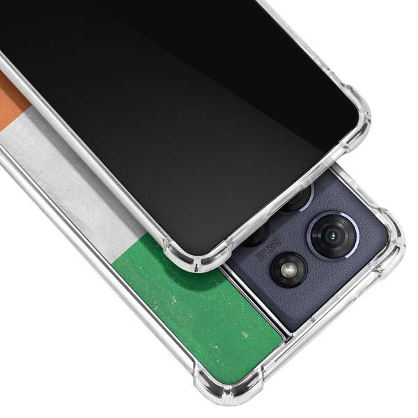 Ireland Flag Distressed Moto G 5G (2025) Clear Case