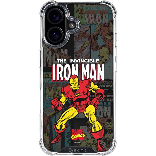 Marvel Classic Comics Iron Man Action Vintage iPhone 17 Clear Case