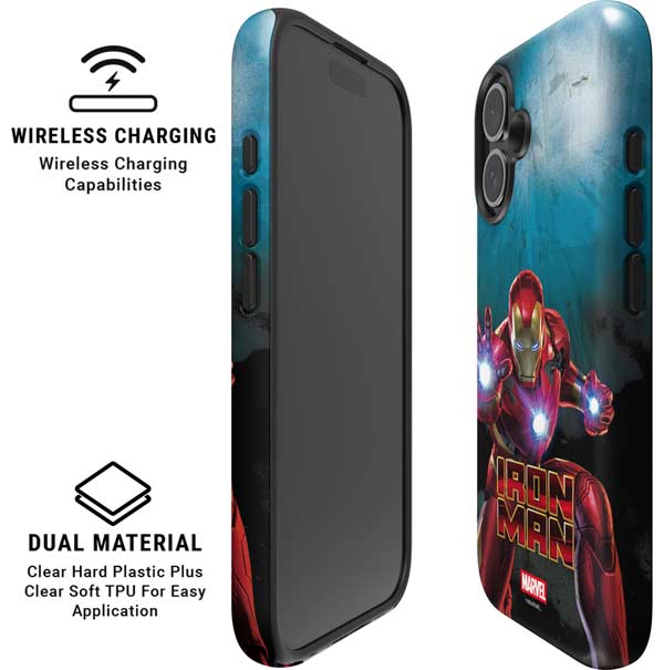 Marvel Iron Man Repulsor Blast iPhone 16 Magsafe Impact Case