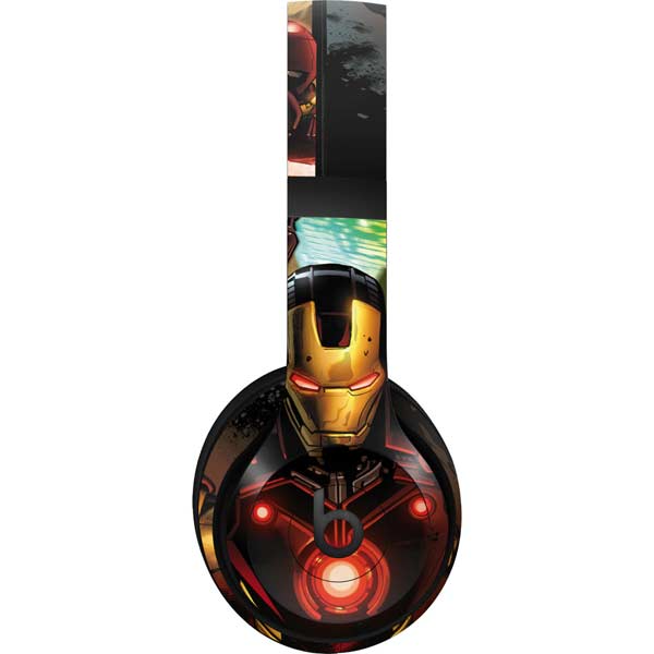 Marvel Iron Man Three Panel Beats Studio Pro Wireless Headphones Skin