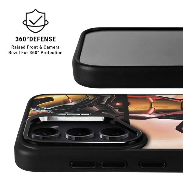 Marvel Iron Man Three Panel Galaxy S26 Ultra Kickstand Case