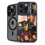 Marvel Iron Man Three Panel iPhone 14 Pro Kickstand Case