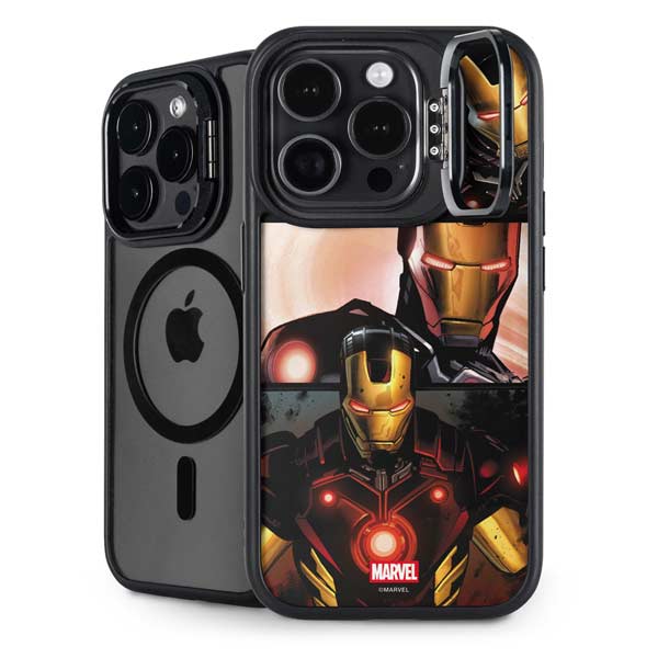 Marvel Iron Man Three Panel iPhone 14 Pro Max Kickstand Case
