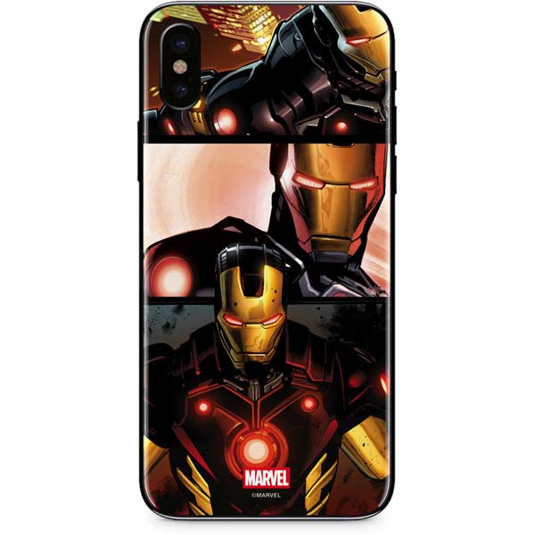 Marvel Iron Man Three Panel iPhone XS Skin