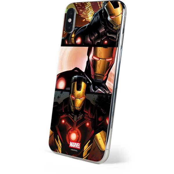 Marvel Iron Man Three Panel iPhone XS Skin