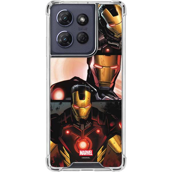 Marvel Iron Man Three Panel Moto G Power 5G (2025) Clear Case