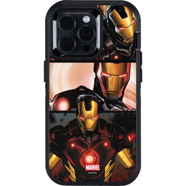 Marvel Iron Man Three Panel Otterbox Defender iPhone Skin