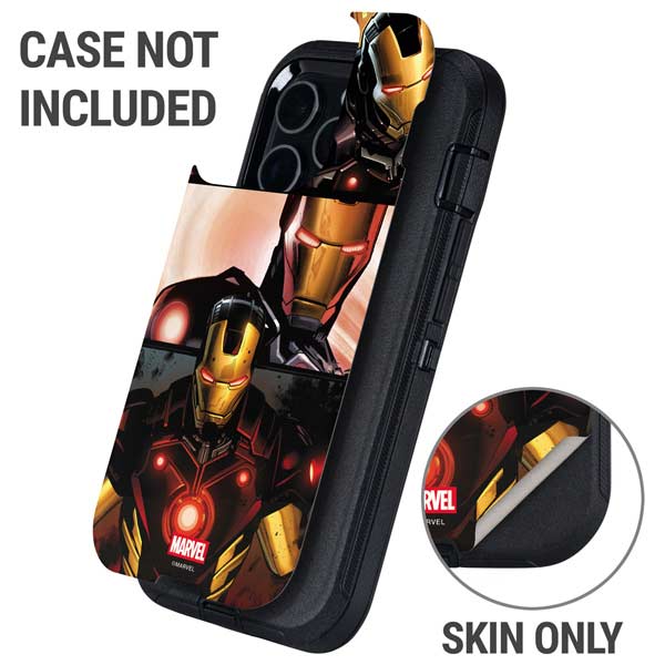 Marvel Iron Man Three Panel Otterbox Defender iPhone Skin