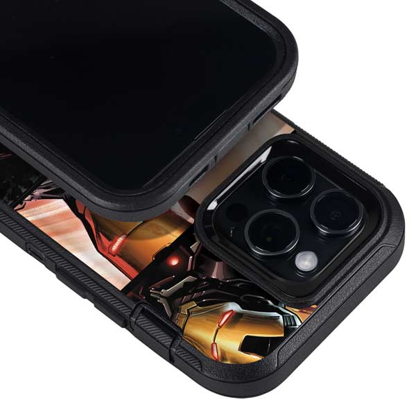 Marvel Iron Man Three Panel Otterbox Defender iPhone Skin
