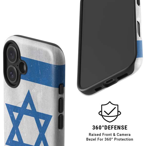 Israel Flag Distressed iPhone 16 Magsafe Impact Case