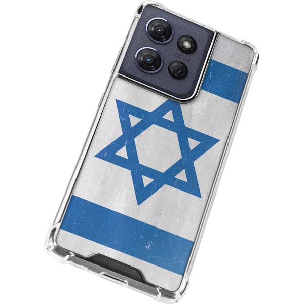 Israel Flag Distressed Moto G Play 5G (2025) Clear Case