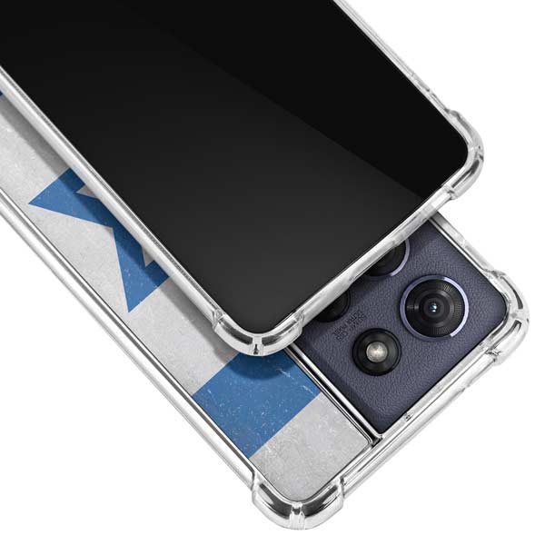 Israel Flag Distressed Moto G Power 5G (2025) Clear Case