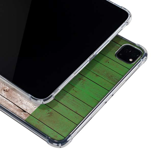 Italian Flag Dark Wood iPad Pro 11in (2024) Clear Case