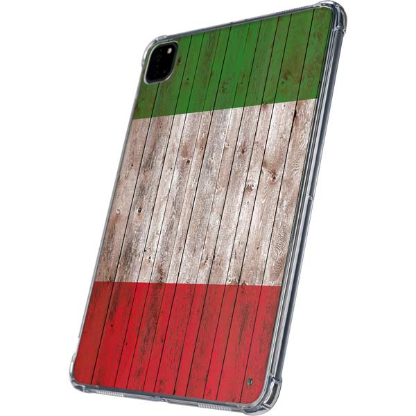 Italian Flag Dark Wood iPad Pro 11in (2024) Clear Case