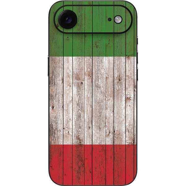 Italian Flag Dark Wood iPhone 17 Air Skin