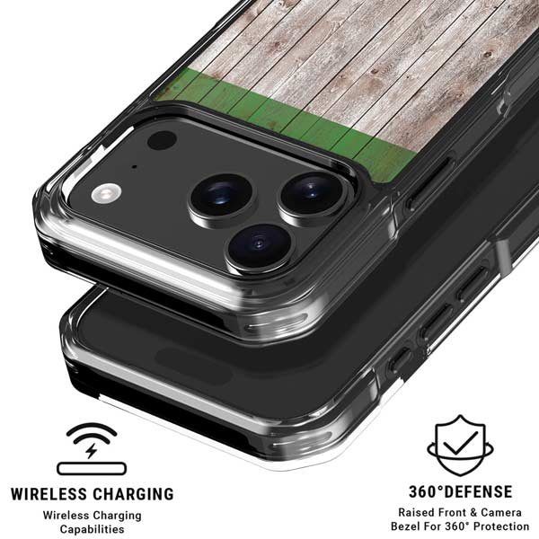 Italian Flag Dark Wood iPhone 17 Pro Max MagSafe Case