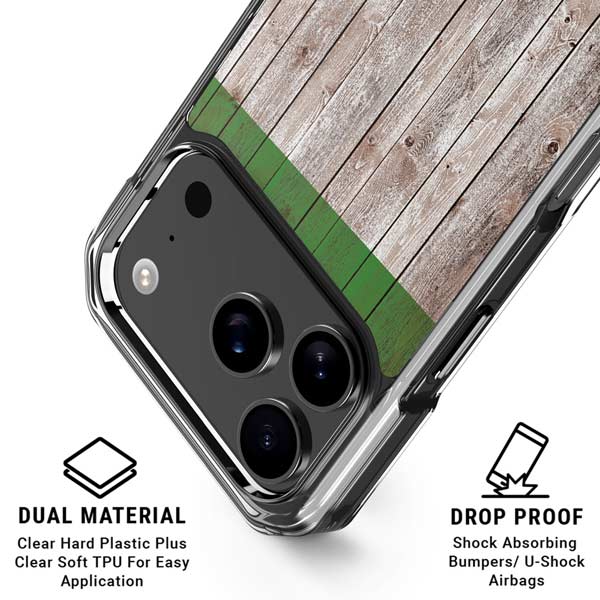 Italian Flag Dark Wood iPhone 17 Pro Max MagSafe Case