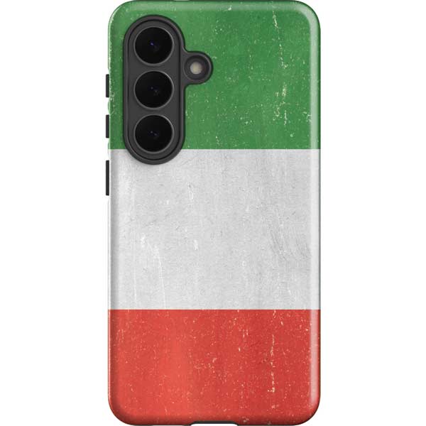 Italy Flag Distressed Galaxy S26 Plus Impact Case